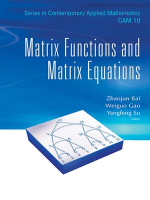 cover image of Matrix Functions and Matrix Equations